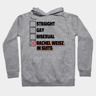 Straight Gay Bisexual Rachel Weisz In Suits Hoodie